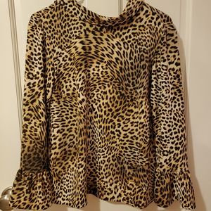Cheetah Print Blouse
